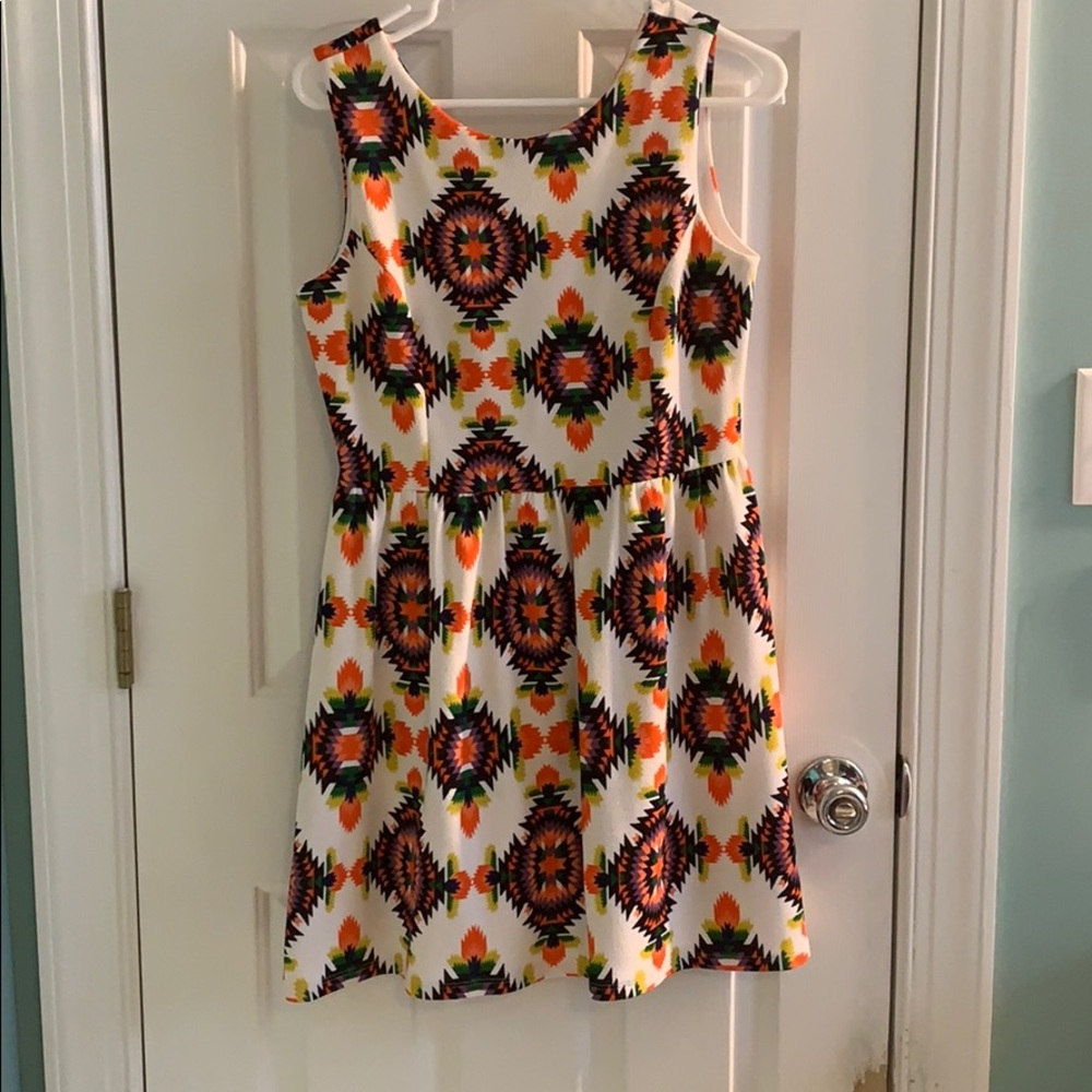 Geometric pattern dress